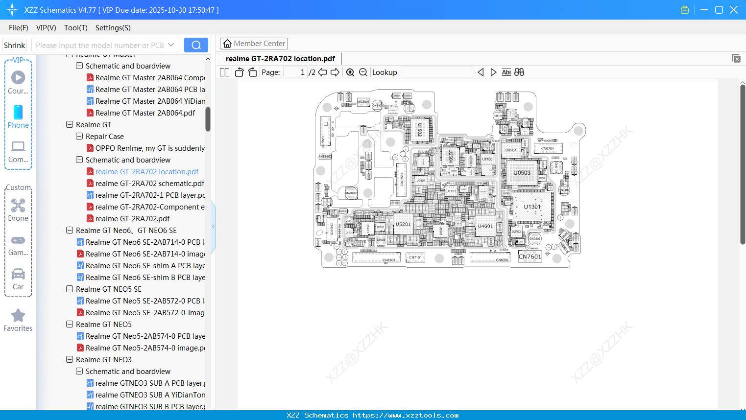 Realme GT-2RA702 Location